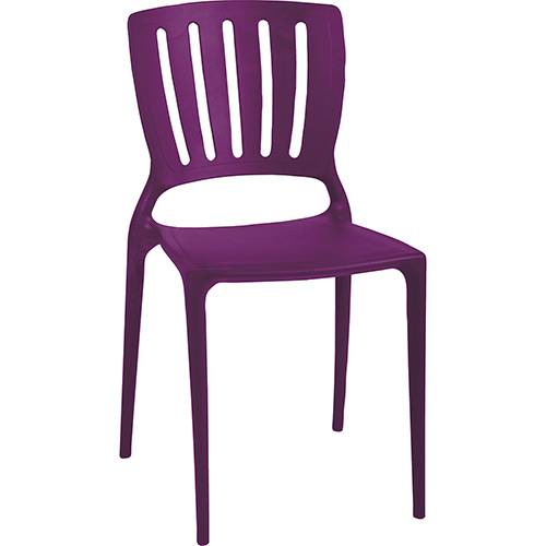 Tamanhos, Medidas e Dimensões do produto Cadeira Sofia Encosto Vazado Vertical Lilás - Tramontina