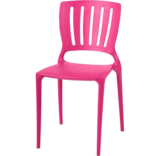 Tamanhos, Medidas e Dimensões do produto Cadeira Sofia Encosto Vazado Vertical Rosa - Tramontina