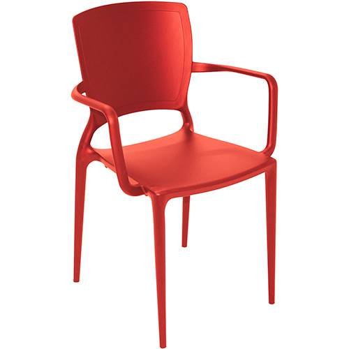 Tamanhos, Medidas e Dimensões do produto Cadeira Sofia Fechada Vermelha - Tramontina