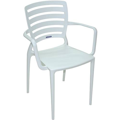 Tamanhos, Medidas e Dimensões do produto Cadeira Sofia Vazada Horizontal Branca - Tramontina