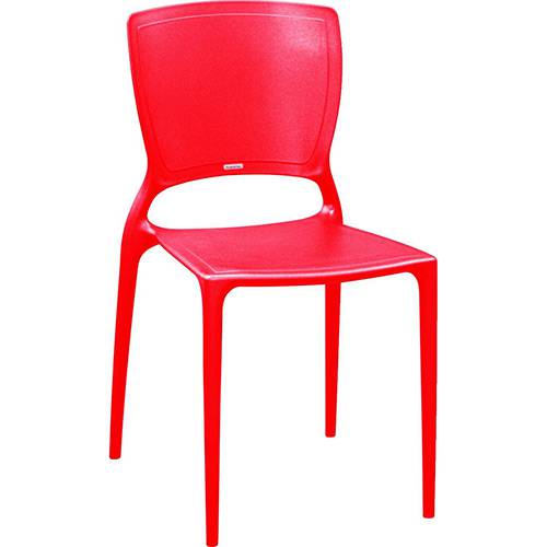 Tamanhos, Medidas e Dimensões do produto Cadeira Sofia Vermelha - Tramontina