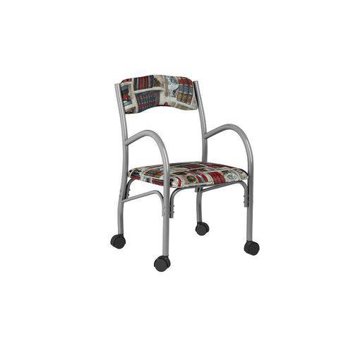 Tamanhos, Medidas e Dimensões do produto Cadeira Stela 170 com Rodinhas Estilo Livros - Bona Vita