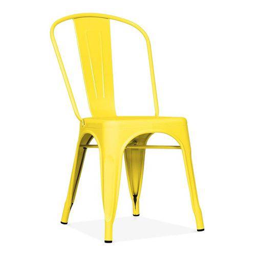 Tamanhos, Medidas e Dimensões do produto Cadeira Tolix Aço Carbono - Cor Amarela