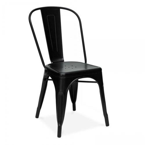 Tamanhos, Medidas e Dimensões do produto Cadeira Tolix Aço Carbono Preto - By Haus