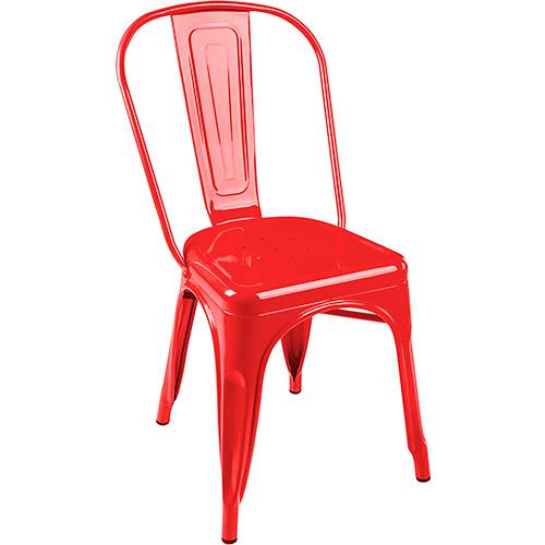 Tamanhos, Medidas e Dimensões do produto Cadeira Tolix Aço Carbono Vermelho - By Haus