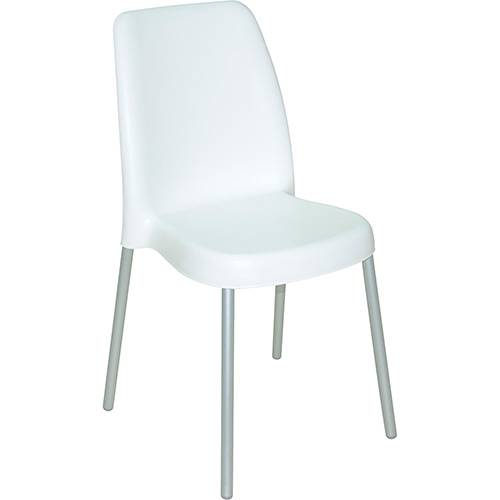 Tamanhos, Medidas e Dimensões do produto Cadeira Vanda Pernas Anodizadas Branca - Tramontina