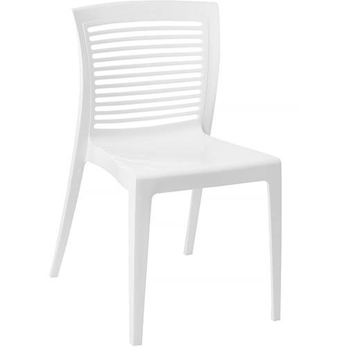 Tamanhos, Medidas e Dimensões do produto Cadeira Victoria Encosto Vazado Horizontal Branca - Tramontina