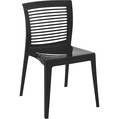Tamanhos, Medidas e Dimensões do produto Cadeira Victoria Encosto Vazado Horizontal Preta - Tramontina
