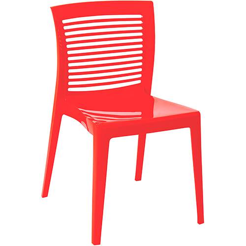 Tamanhos, Medidas e Dimensões do produto Cadeira Victoria Encosto Vazado Horizontal Vermelha - Tramontina