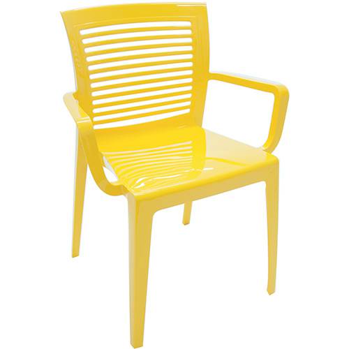 Tamanhos, Medidas e Dimensões do produto Cadeira Victoria Vazada Amarela - Tramontina