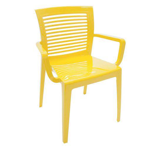 Tamanhos, Medidas e Dimensões do produto Cadeira Victoria Vazada Amarelo