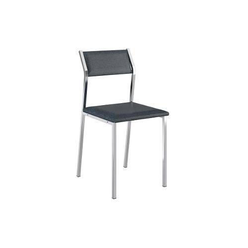 Tamanhos, Medidas e Dimensões do produto Cadeiras Carraro 1709 (2 Unidades) - Cor Cromada - Assento/Encosto Couríno Jeans