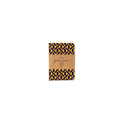 Tamanhos, Medidas e Dimensões do produto Caderneta Especial Cicero Premium S/ Pauta 009 X 013 Cm Azulejo