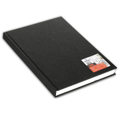 Tamanhos, Medidas e Dimensões do produto Caderneta para Esboço Canson – Art Book One Preto 100g/M² 14 X 21,6 Cm - 60005568
