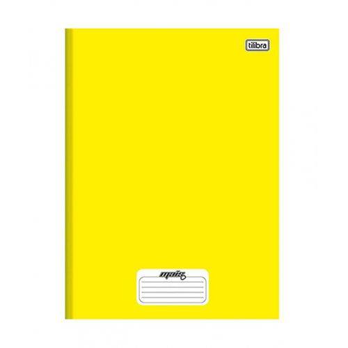 Tamanhos, Medidas e Dimensões do produto Caderno 1/4 Brochura Capa Dura Amarelo Pequeno 96 Fls- Pte com 10 Unid.-Tilibra