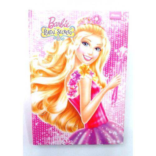 Tamanhos, Medidas e Dimensões do produto Caderno 1/4 Brochura Capa Dura Barbie e o Portal Secreto -96 Fls - Foroni