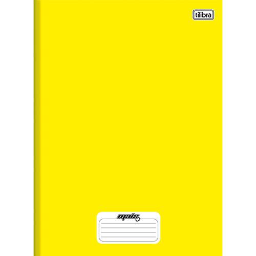Tamanhos, Medidas e Dimensões do produto Caderno 1/4 Capa Dura Tilibra Mais+ Amarelo - 96 Folhas