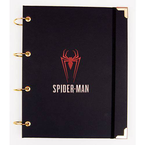 Tamanhos, Medidas e Dimensões do produto Caderno Argolado Universitário Spider-Man em Couro
