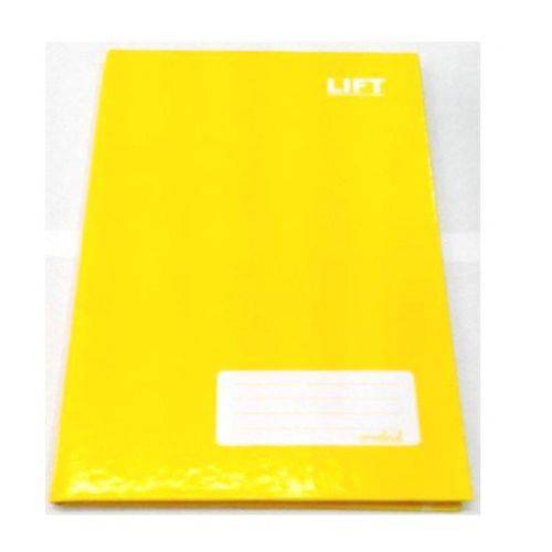Tamanhos, Medidas e Dimensões do produto Caderno Brochura 1/4 Pequeno Capa Dura Amarelo 48 Fls. Credeal - Pte C/5 Unidades