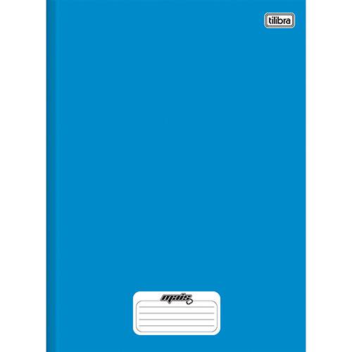 Tamanhos, Medidas e Dimensões do produto Caderno Brochura Tilibra Mais Azul Capa Dura 1/4 - 96 Folhas