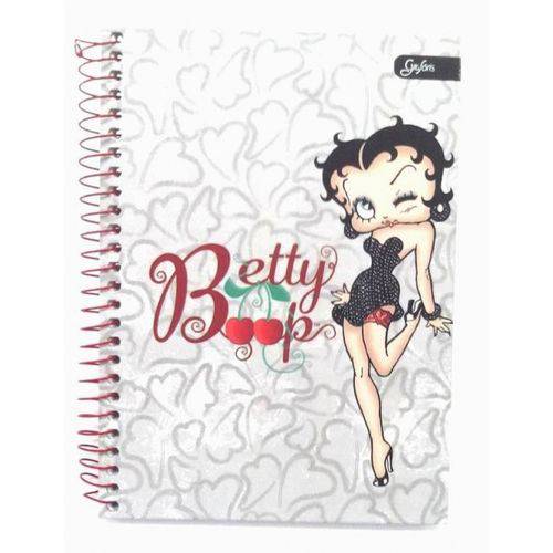 Tamanhos, Medidas e Dimensões do produto Caderno Espiral 1/4 Betty Boop Capa Dura Pequeno - 96 Folhas - Grafons