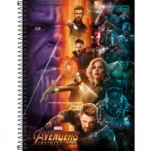 Tamanhos, Medidas e Dimensões do produto Caderno Espiral C D Universitário 1 Matéria Avengers 80 Folhas Pct C/ 04