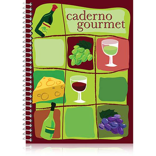 Tamanhos, Medidas e Dimensões do produto Caderno Gourmet Ilustrações 104 Folhas - Ideia Pop