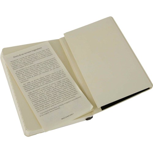 Tamanhos, Medidas e Dimensões do produto Caderno Moleskine Notebook Pautado Preto de Bolso com Capa Dura