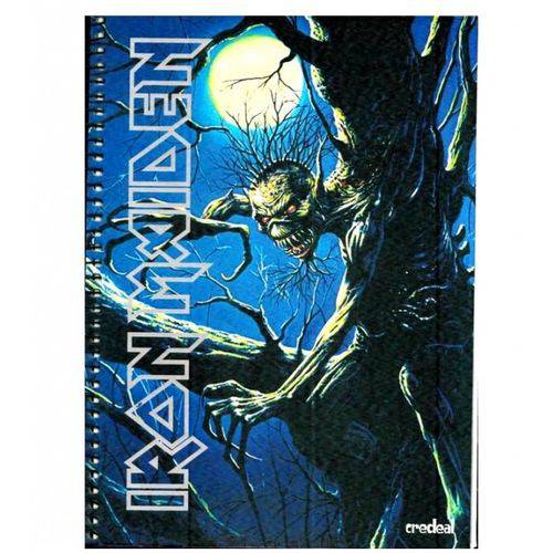 Tamanhos, Medidas e Dimensões do produto Caderno Universitário Iron Maiden 1 Matérias 96 Fls Credeal