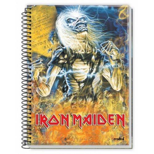 Tamanhos, Medidas e Dimensões do produto Caderno Universitário Iron Maiden 10 Matérias 200 Fls Credeal