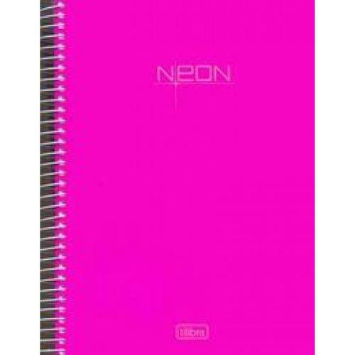 Tamanhos, Medidas e Dimensões do produto Caderno Universitário Neon Pink Capa de Polipropileno - 200 Folhas