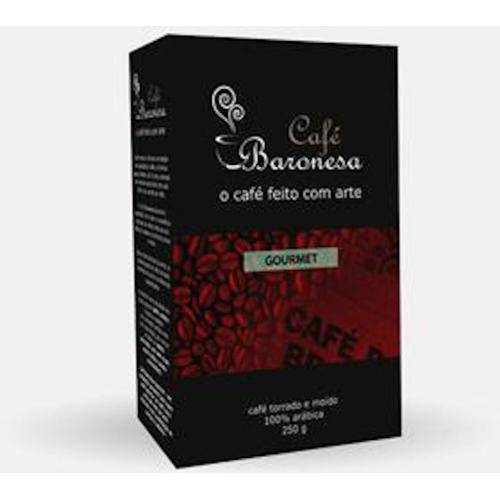 Tamanhos, Medidas e Dimensões do produto Café Baronesa Gourmet Torrado e Moído 250g - Moagem para Cafeteira Italiana