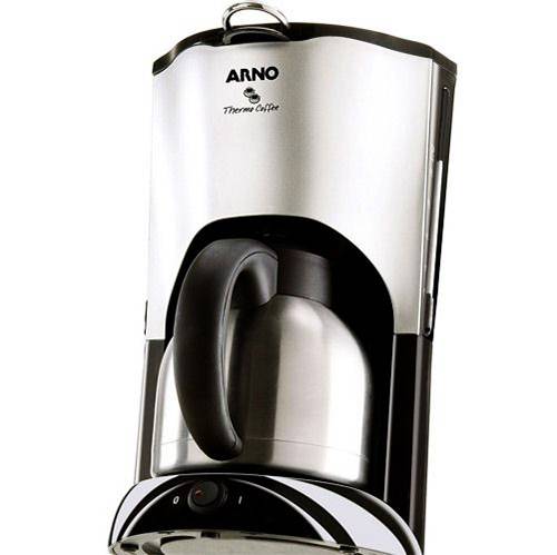 Tamanhos, Medidas e Dimensões do produto Cafeteira Elétrica Arno Thermo Coffee Prata e Preta com Jarra em Aço Inox para Até 12 Xícaras