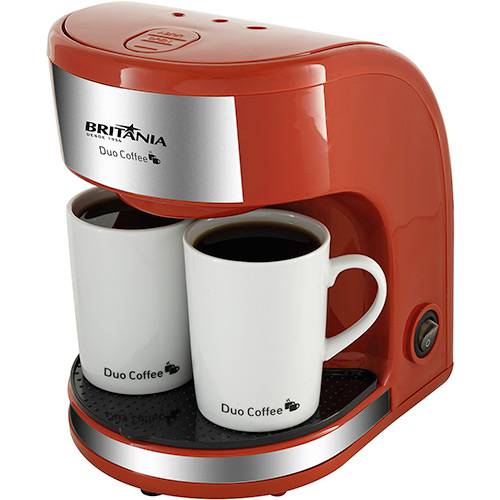 Tamanhos, Medidas e Dimensões do produto Cafeteira Elétrica Britânia Duo Coffee 2 Xícaras Vermelha - 450W