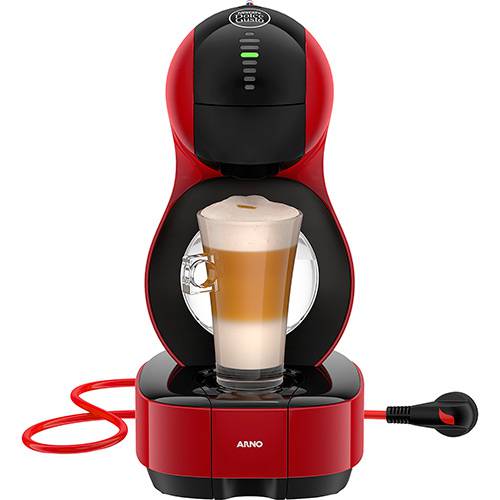 Tamanhos, Medidas e Dimensões do produto Cafeteira Espresso Arno Nescafé Dolce Gusto Lumio 15 BAR - Vermelha