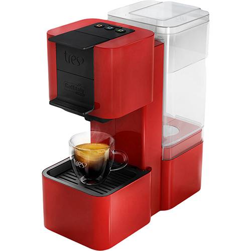 Tamanhos, Medidas e Dimensões do produto Cafeteira Expresso Automática POP Três Corações Vermelha - 1400W