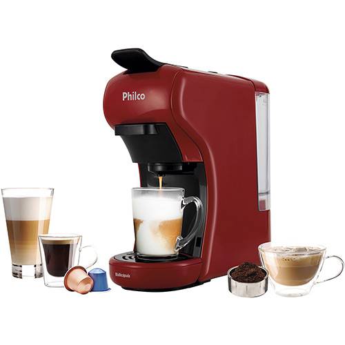 Tamanhos, Medidas e Dimensões do produto Cafeteira Expresso Multicapsula Pcf19vp Philco Vermelha 20 Bar