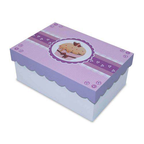 Tamanhos, Medidas e Dimensões do produto Caixa Cupcake 20x13x8cm Branco Kapos