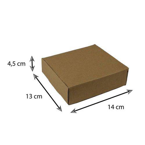 Tamanhos, Medidas e Dimensões do produto Caixa de Papelão Correio N0 - 14x13x4,5 Cm - 50 Unidades