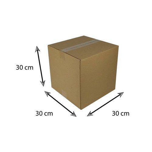 Tamanhos, Medidas e Dimensões do produto Caixa de Papelão Encomenda Modelo e - 30x30x30 Cm - 15 Unidades