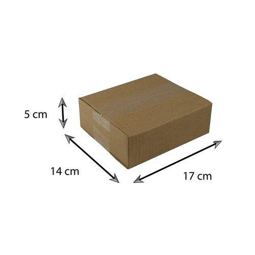 Tamanhos, Medidas e Dimensões do produto Caixa de Papelão Encomenda N102 - 17x14x5 Cm - 50 Unidades