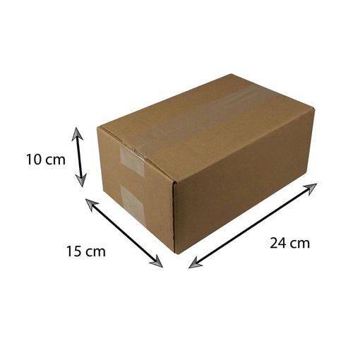 Tamanhos, Medidas e Dimensões do produto Caixa de Papelão Encomenda N105 - 24x15x10 Cm - 50 Unidades