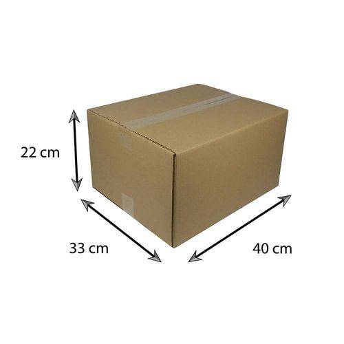 Tamanhos, Medidas e Dimensões do produto Caixa de Papelão Encomenda N11 - 40x33x22 Cm - 10 Unidades