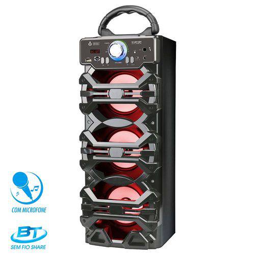 Tamanhos, Medidas e Dimensões do produto Caixa de Som Bluetooth 18Watts Torre Super Bass - VC-M910BT - Preto