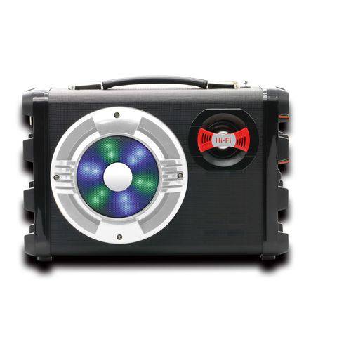 Tamanhos, Medidas e Dimensões do produto Caixa de Som Bluetooth Hoopson Rádio FM Gravação Audio MP3 - RB004P