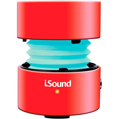 Tamanhos, Medidas e Dimensões do produto Caixa de Som Bluetooth Isound Fire Waves Vermelha