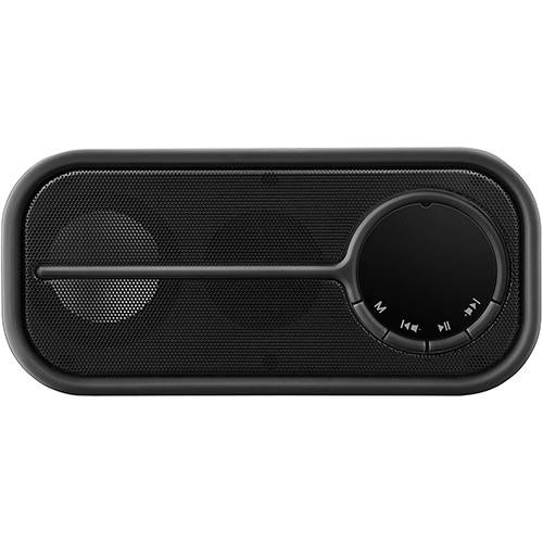 Tamanhos, Medidas e Dimensões do produto Caixa de Som Bluetooth Pulse Speaker Preto 10W Entrada USB e Cartão Memória