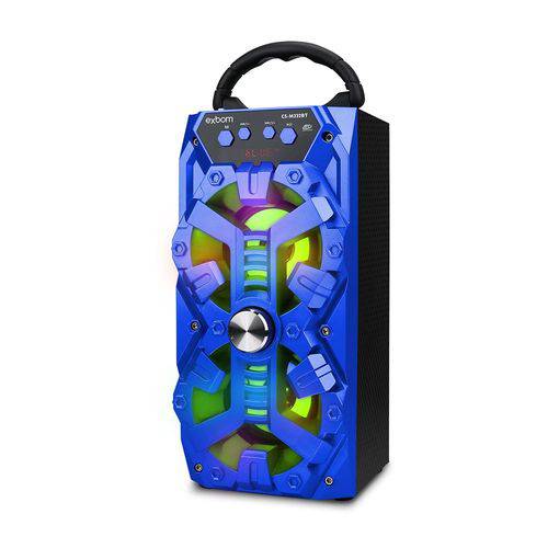 Tamanhos, Medidas e Dimensões do produto Caixa de Som Bluetooth Wireless Portátil Super Bass 8W-Cs-M232bt-Exbom-Azul