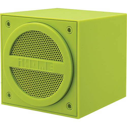 Tamanhos, Medidas e Dimensões do produto Caixa de Som Estéreo Bluetooth Emborrachado Verde IHome