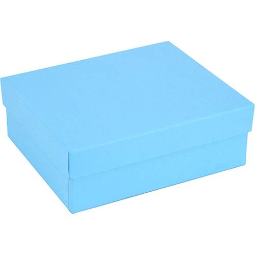 Tamanhos, Medidas e Dimensões do produto Caixa Decorativa e Presente PP Azul Turquesa - Joy Paper
